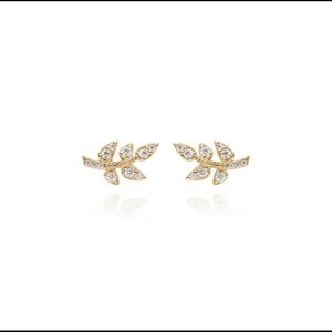 Petite Bijoux Leaf Stud Earrings